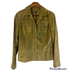Vintage Classiques Entier Suede Leather Olive Green S